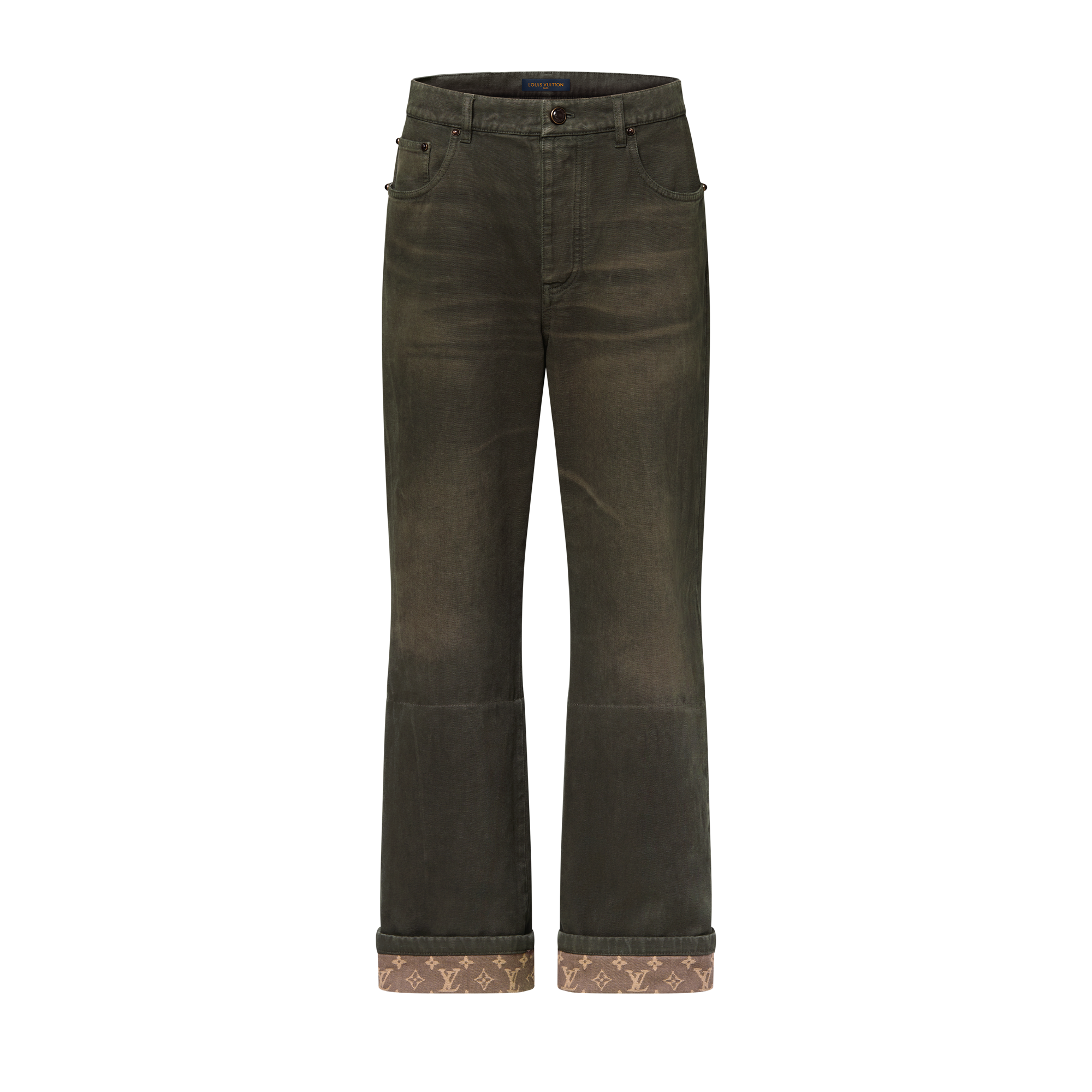 Waxed Denim Pants With Signature Turn-Ups - Ready-to-Wear | LOUIS